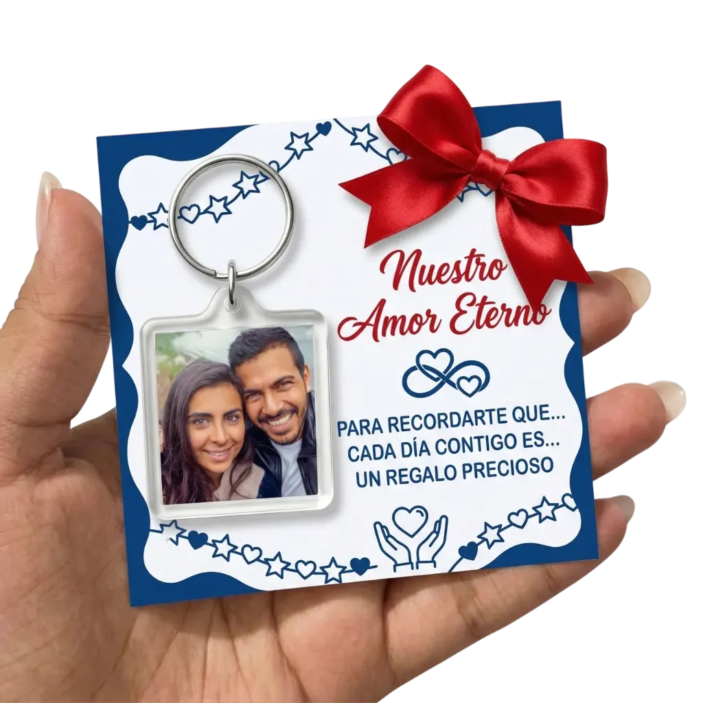Llavero personalizado cuadrado