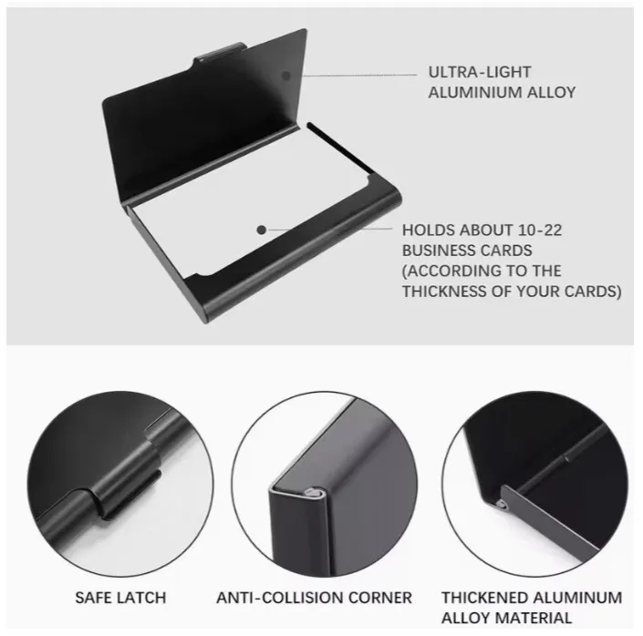 Protector para tarjetas de presentación