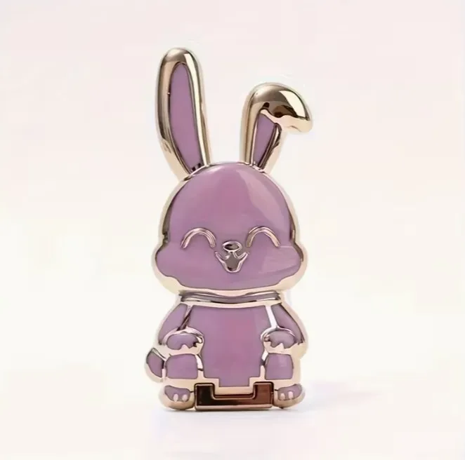 Soporte para teléfono conejo purpura