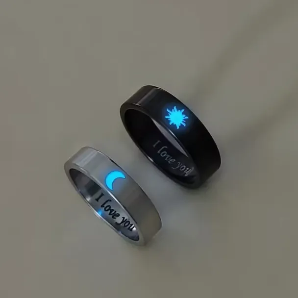 Juego dos anillos Sol/Luna